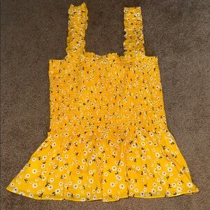 Yellow Floral Women's Top